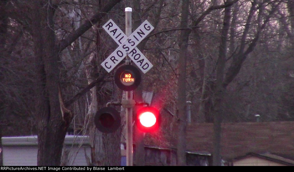 the "No Turn" crossing on the UP MTV sub